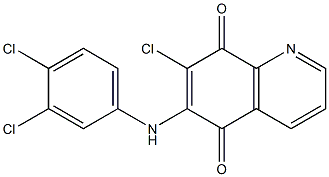 6-(N-(3,4-dichlorophenyl)amino)-7-chloro-5,8-quinolinedione Struktur