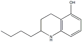 2-butyl-1,2,3,4-tetrahydro-5-quinolinol Struktur