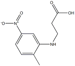 2-methyl-5-nitrophenyl-beta-alanine Struktur