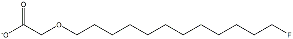 15-fluoro-3-oxa-pentadecanoate Struktur