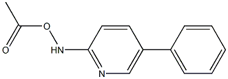 2-acetoxyamino-5-phenylpyridine Struktur