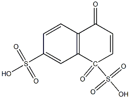 naphthoquinone-4,6-disulfonic acid Struktur