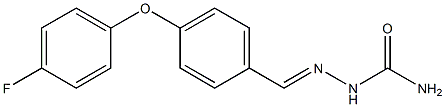 4-(4-fluorophenoxy)benzaldehyde semicarbazone Struktur