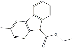 9-carbethoxy-3-methylcarbazole Struktur