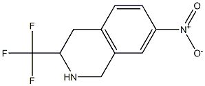 3-trifluoromethyl-7-nitro-1,2,3,4-tetrahydroisoquinoline Struktur