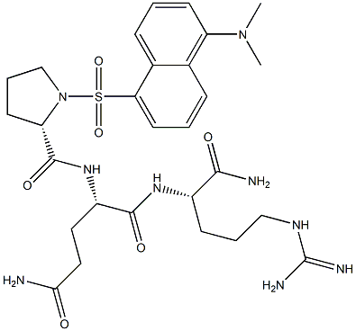 dansyl-prolyl-glutaminyl-argininamide Struktur