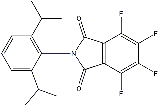 2-(2,6-diisopropylphenyl)-4,5,6,7-tetrafluoro-1H-isoindole-1,3-dione Struktur