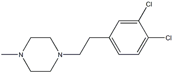 1-(2-(3,4-dichlorophenyl)ethyl)-4-methylpiperazine Struktur