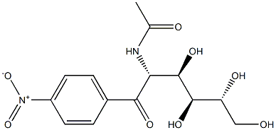 4-nitrophenyl N-acetylglucosamine Struktur