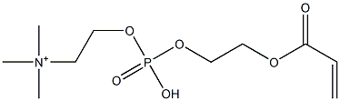 2-acryloyloxyethyl phosphorylcholine Struktur