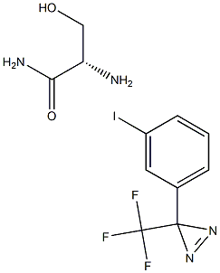 3-trifluoromethyl-3-(3-iodophenyl)diazirineceramide Struktur