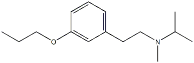 isopropylmethyl-(2-(3-propoxyphenyl)ethyl)amine Struktur