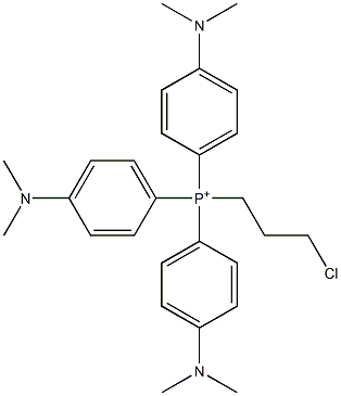 3-chloropropyltris(4-dimethylaminophenyl)phosphonium Struktur