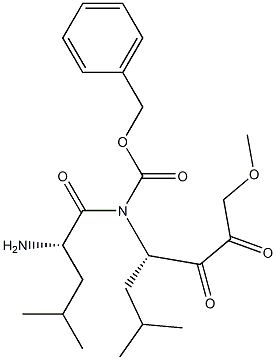 carbobenzyloxy-leucinyl-leucinyl methoxymethyl ketone Struktur