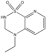 4-ethyl-2,3-dihydro-4H-pyrido(3,2-e)-1,2,4-thiadiazine 1,1-dioxide Struktur