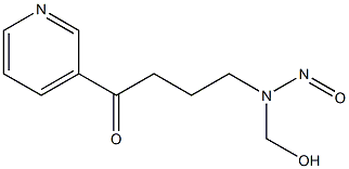 4-((hydroxymethyl)nitrosamino)-1-(3-pyridyl)-1-butanone Struktur