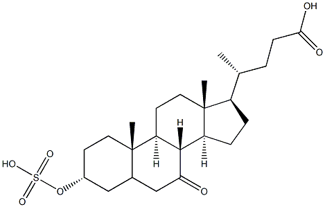 7-oxolithocholic acid 3-sulfate Struktur