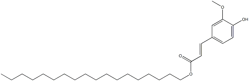 octadecanyl-3-methoxy-4-hydroxybenzeneacrylate Struktur