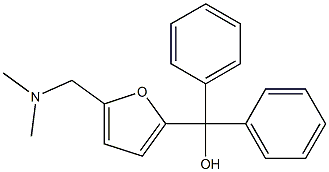 5-(dimethylaminomethyl)-alpha,alpha-diphenylfurfuryl alcohol Struktur