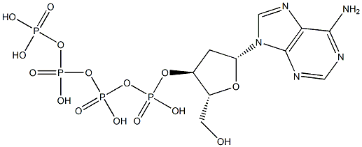 2'-deoxyadenosine 3'-tetraphosphate Struktur