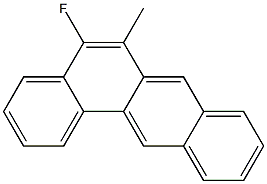 METHYL-FLUOROBENZANTHRACENE Struktur