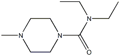 DIETHYLCARBAMYL-4-METHYLPIPERAZINE Struktur