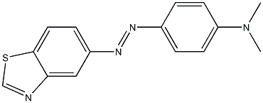 BENZOTHIAZOLE,5-((PARA-(DIMETHYLAMINO)PHENYL)AZO)- Struktur