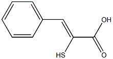 ALPHA-MERCAPTO-BETA-(PHENYL)ACRYLICACID Struktur