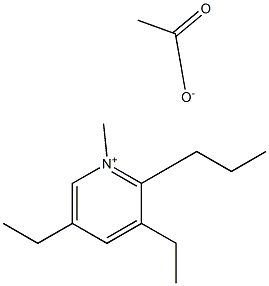 3,5-DIETHYL-1-METHYL-2-PROPYLPYRIDINIUMACETATE Struktur