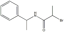 2-BROMO-N-(1-PHENYLETHYL)PROPANAMIDE Struktur