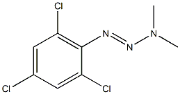 TRIAZENE,3,3-DIMETHYL-1-(2,4,6-TRICHLOROPHENYL)- Struktur