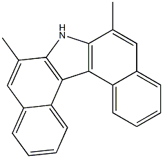 6,8-DIMETHYL-7H-DIBENZO(C,G)CARBAZOLE Struktur