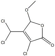 3-CHLORO-4-(DICHLOROMETHYL)-5-METHOXY-2(5H)-FURANONE Struktur