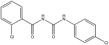 1-(2-CHLOROBENZOYL)-3-(4-CHLOROPHENYL)UREA Struktur