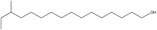 14-METHYL-1-HEXADECANOL Struktur