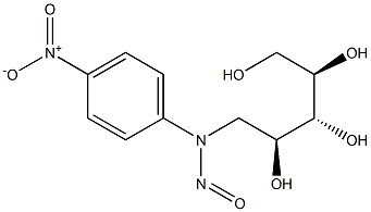 N-NITROSO-N-PARA-NITROPHENYL-D-XYLOSYLAMINE Struktur