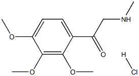 2-(METHYLAMINO)-2',3',4'-TRIMETHOXYACETOPHENONEHYDROCHLORIDE Struktur