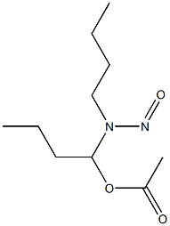 1-BUTANOL,1-(BUTYLNITROSOAMINO)-,ACETATE(ESTER) Struktur