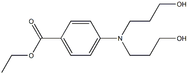 ETHYL4-(BIS(HYDROXYPROPYL))AMINOBENZOATE Struktur