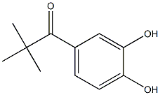 3',4'-DIHYDROXY-2,2-DIMETHYLPROPIOPHENONE Struktur