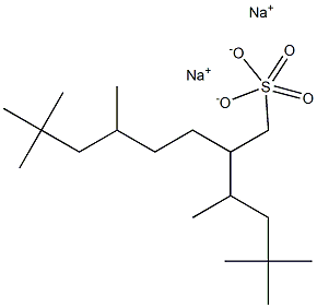 SODIUM2-(1,3,3-TRIMETHYLBUTYL)-5,7,7-TRIMETHYLOCTYLSULPHATE Struktur