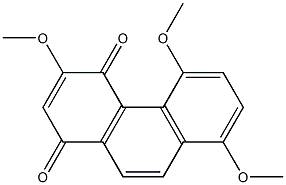 3,5,8-TRIMETHOXY-1,4-PHENANTHRENEQUINONE Struktur