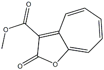 METHYL2-OXO-2H-CYCLOHEPTA(B)FURAN-3-CARBOXYLATE Struktur