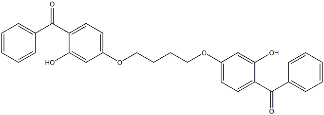 1,4-BIS(3-HYDROXY-4-BENZOYLPHENOXY)BUTANE Struktur