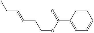 BENZOICACID,3-HEXENYLESTER, Struktur