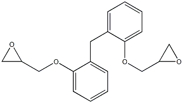 2,2'-(METHYLENEBIS(2,1-PHENYLENEOXYMETHYLENE))BISOXIRANE Struktur