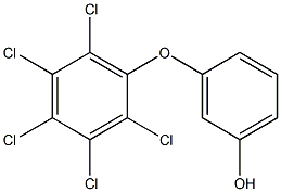 3-(2,3,4,5,6-PENTACHLOROPHENOXY)PHENOL Struktur