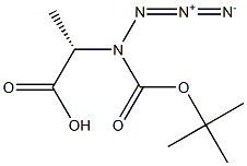 N-TERT-BUTYLOXYCARBONYL-AZIDOALANINE Struktur