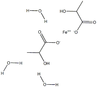 FERROUSLACTATETRIHYDRATE Struktur