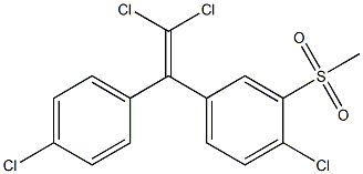 3-METHYLSULFONYL-2,2-BIS(4-CHLOROPHENYL)-1,1-DICHLOROETHENE Struktur